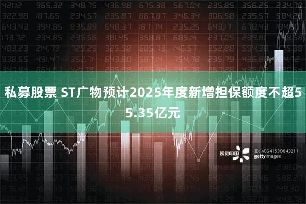 私募股票 ST广物预计2025年度新增担保额度不超55.35亿元